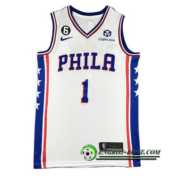 Maillot Philadelphia 76ers (HARDEN #1) 2022/23 Blanc