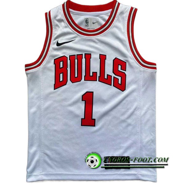 Maillot Chicago Bulls (ROSE #1) 2022/23 Blanc