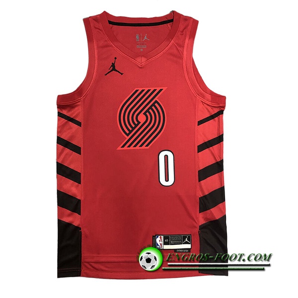 Maillot Portland Trail Blazers (LILLARD #0) 2022/23 Rouge