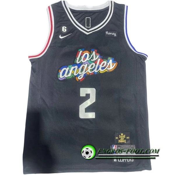 Maillot Los Angeles Clippers (LEONARD #2) 2022/23 Noir