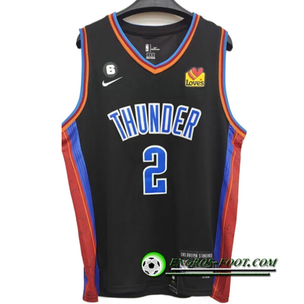 Maillot Oklahoma City Thunder (GILGEOUS-ALEXANDER #2) 2022/23 Noir