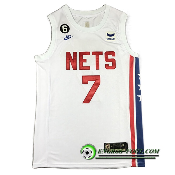 Maillot Brooklyn Nets (DURANT #7) 2022/23 Blanc