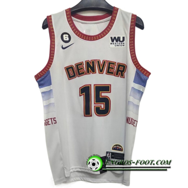 Maillot Denver Nuggets (JOKIC #15) 2022/23 Blanc