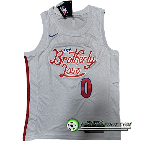 Maillot Philadelphia 76ers (MAXEY #0) 2022/23 Blanc