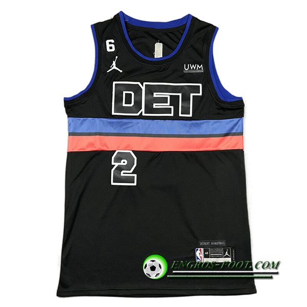 Maillot Detroit Pistons (CUNNINGHAM #2) 2022/23 Noir