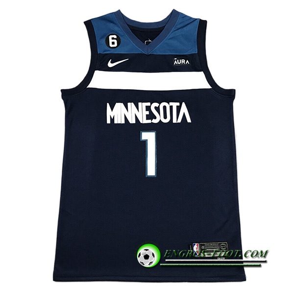 Maillot Minnesota Timberwolves (EDWARDS #1) 2022/23 Noir