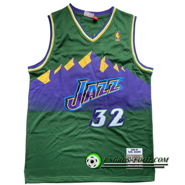 Maillot Utah Jazz (MALONE #32) 2022/23 Vert