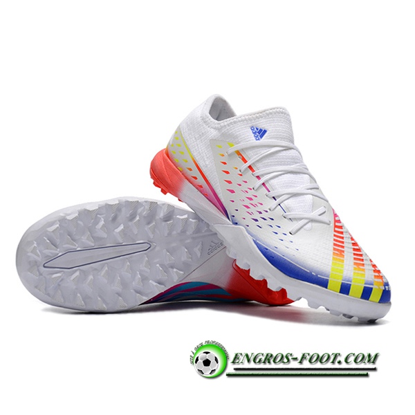 Adidas Chaussures de Foot Predator Edge.3 Low TF Blanc -02