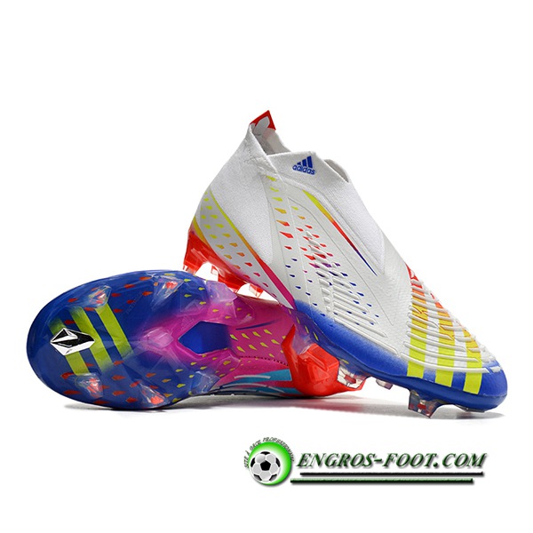 Adidas Chaussures de Foot Predator FIFA World Cup Qatar 2022 Edge+ Blanc