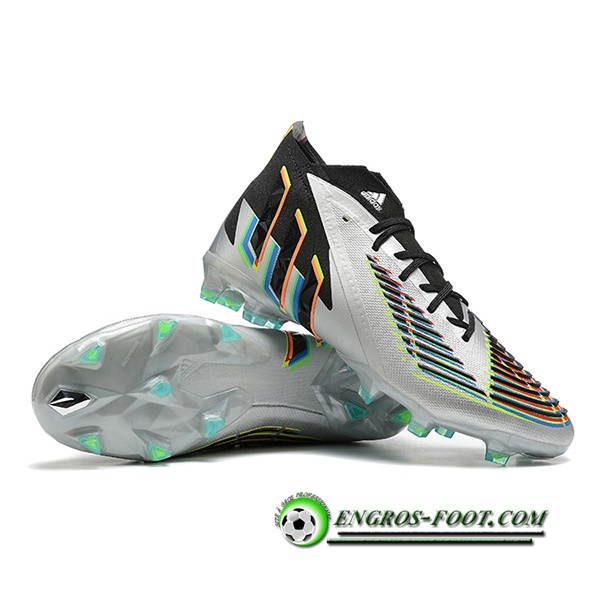 Adidas Chaussures de Foot Predator FIFA World Cup Qatar 2022 Edge+ FG Gris