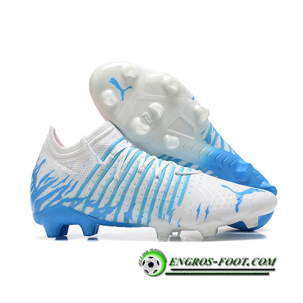 PUMA Chaussures de Foot Future Z 1.3 Teazer FG Blanc/Bleu