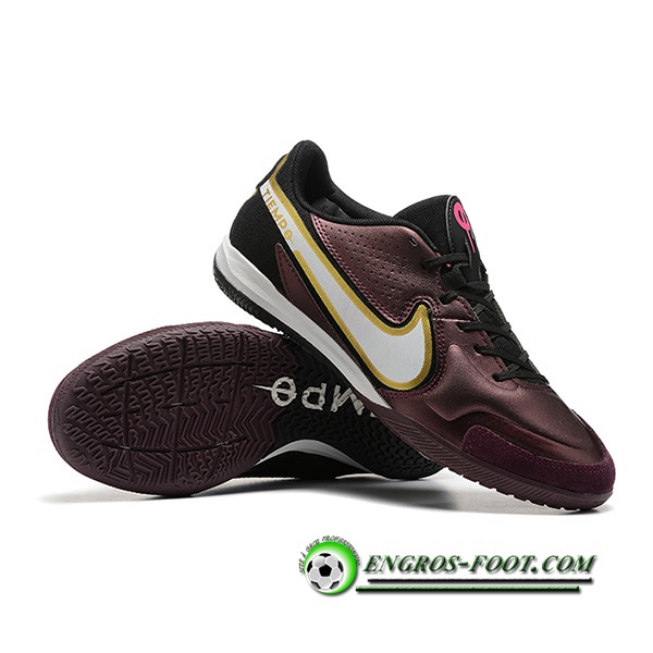 Nike Chaussures de Foot Tiempo Legend 9 TF Brune