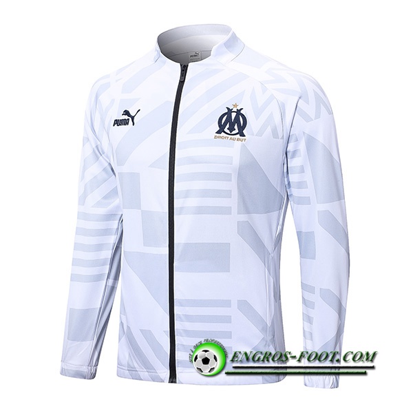 Veste Foot Marseille Blanc 2022/2023