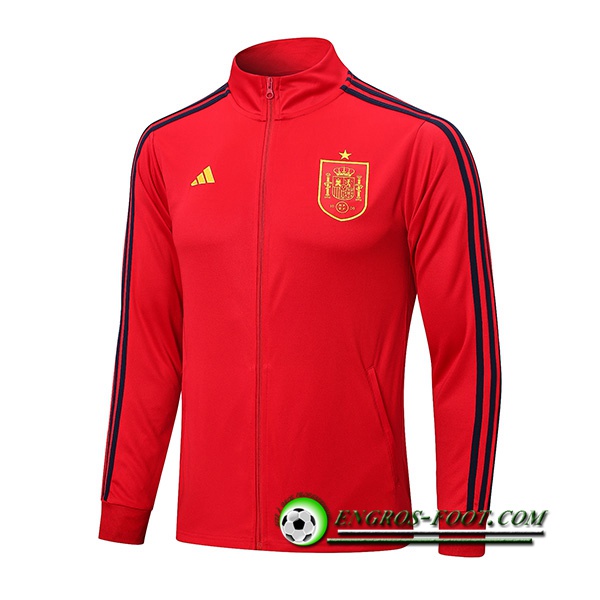 Veste Foot Espagne Rouge 2022/2023