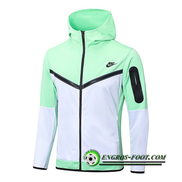 Veste A Capuche NIKE Blanc/Vert 2022/2023