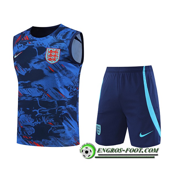 Ensemble Training Debardeur + Shorts Angleterre Bleu Marine 2022/2023