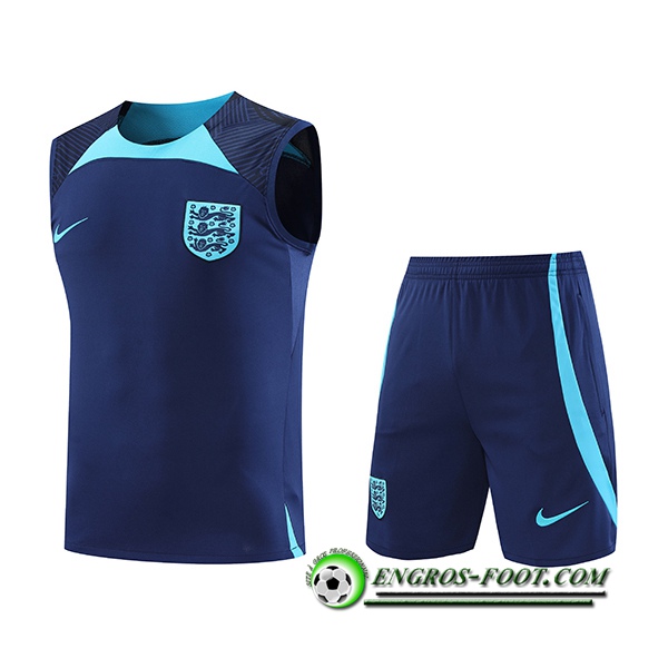 Ensemble Training Debardeur + Shorts Angleterre Bleu Marine 2022/2023