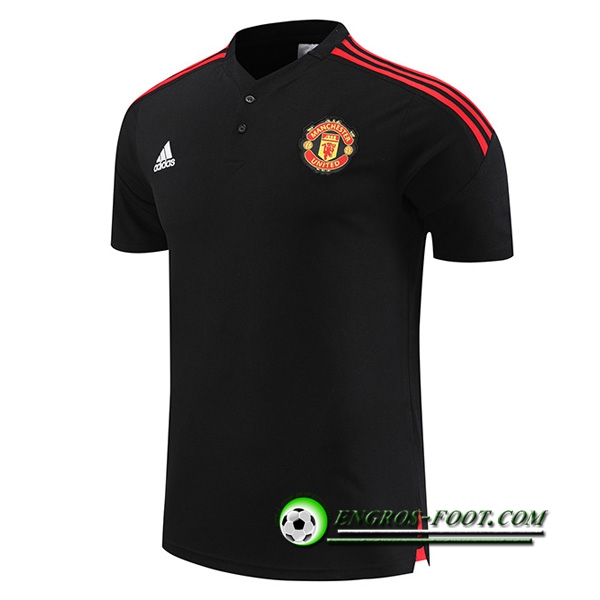 Polo Foot Manchester United Noir 2022/2023