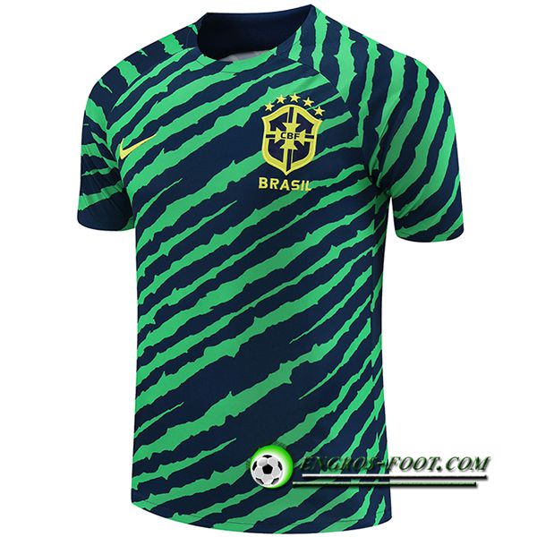 Training T-Shirts Bresil Vert/Bleu 2022/2023