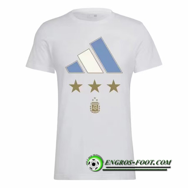 Training T-Shirts Argentin 3 Stars Blanc 2022/2023