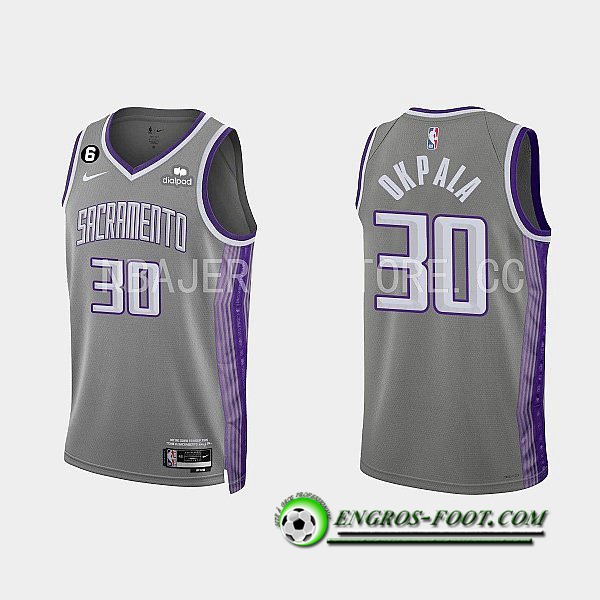 Maillot Sacramento Kings (OKPALA #30) 2022/23 Gris