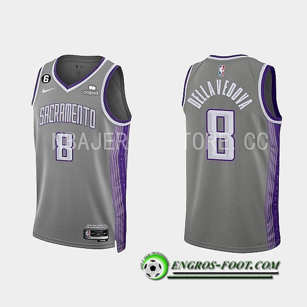 Maillot Sacramento Kings (DELLAVEDOVA #8) 2022/23 Gris