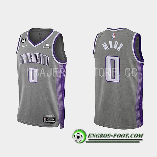 Maillot Sacramento Kings (MONK #0) 2022/23 Gris