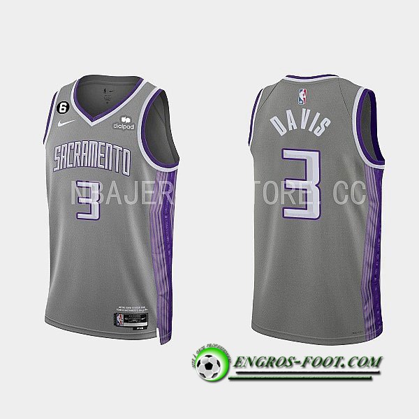 Maillot Sacramento Kings (DAVIS #3) 2022/23 Gris