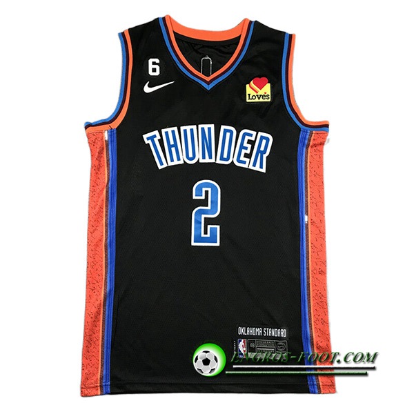 Maillot Oklahoma City Thunder (GILGEOUS-ALEXANDER #2) 2022/23 Noir