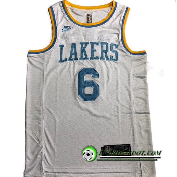 Maillot Los Angeles Lakers (JAMES #6) 2022/23 Blanc