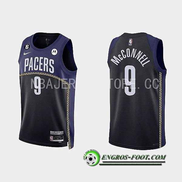 Maillot Indiana Pacers (McCONNELL #9) 2022/23 Noir/Bleu