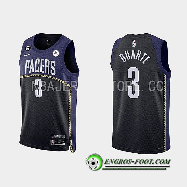 Maillot Indiana Pacers (DUARTE #3) 2022/23 Noir/Bleu