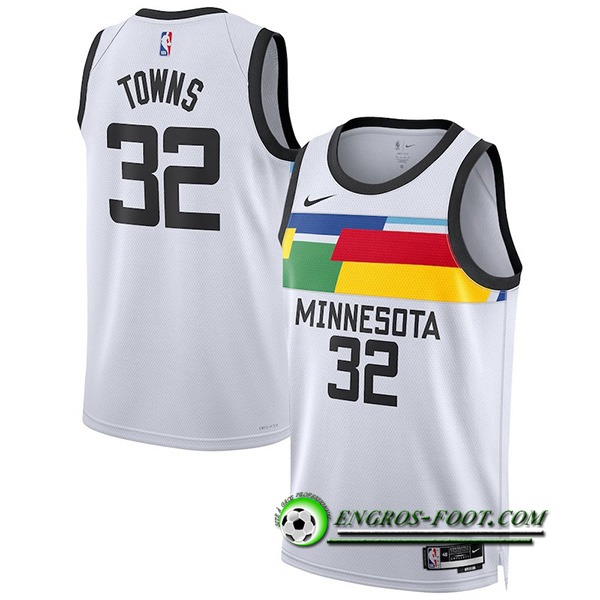 Maillot Minnesota Timberwolves (BRISSETT #12) 2022/23 Blanc