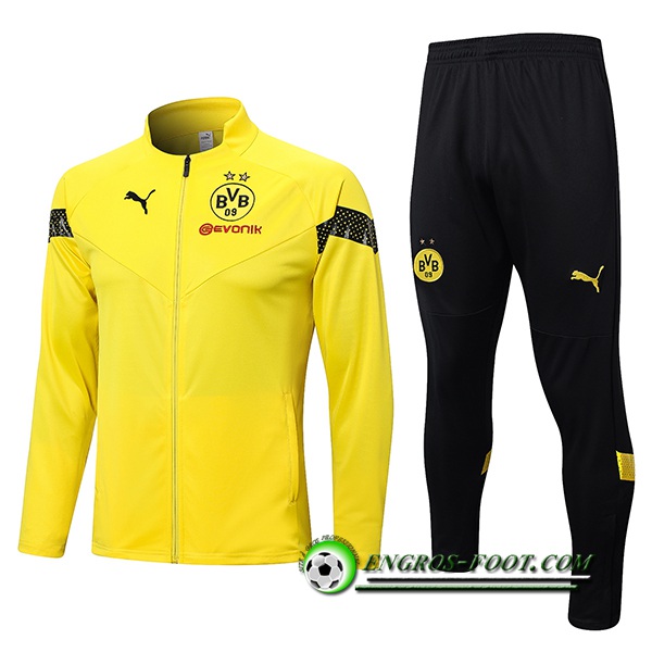 Ensemble Survetement de Foot - Veste Dortmund Jaune 2022/2023