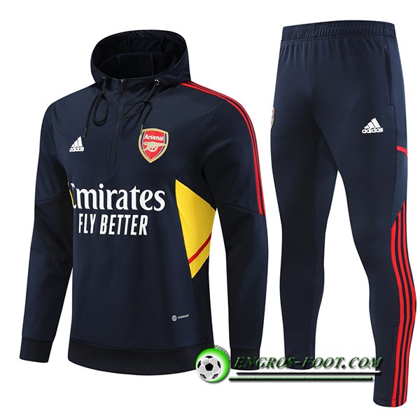 Ensemble Veste A Capuche Coupe-Vent Arsenal Bleu Marine 2022/2023