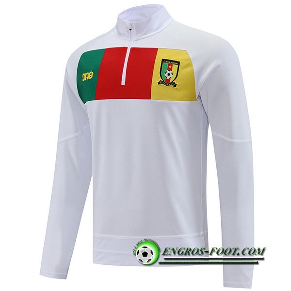 Sweatshirt Training Cameroun Blanc 2022/2023
