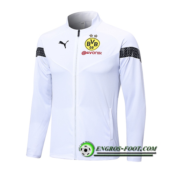 Veste Foot Dortmund Blanc 2022/2023