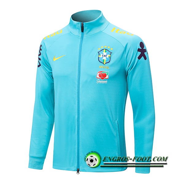 Veste Foot Bresil Bleu Clair 2022/2023