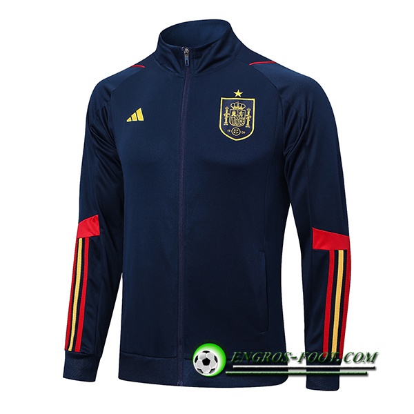 Veste Foot Espagne Bleu Marine 2022/2023