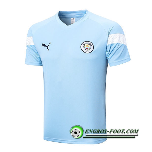 Training T-Shirts Manchester City Bleu Clair 2022/2023