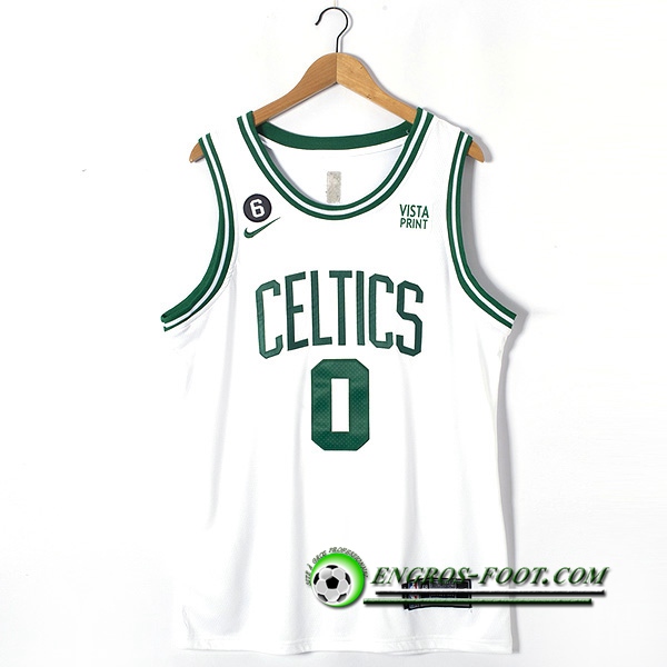 Maillot Boston Celtics (TATUM #0) 2022/23 Blanc