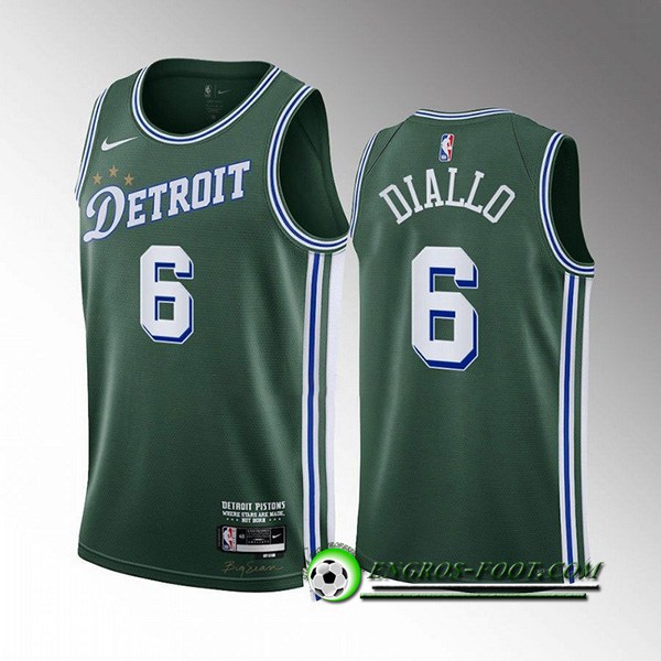 Maillot Detroit Pistons (DIALLO #6) 2022/23 Vert