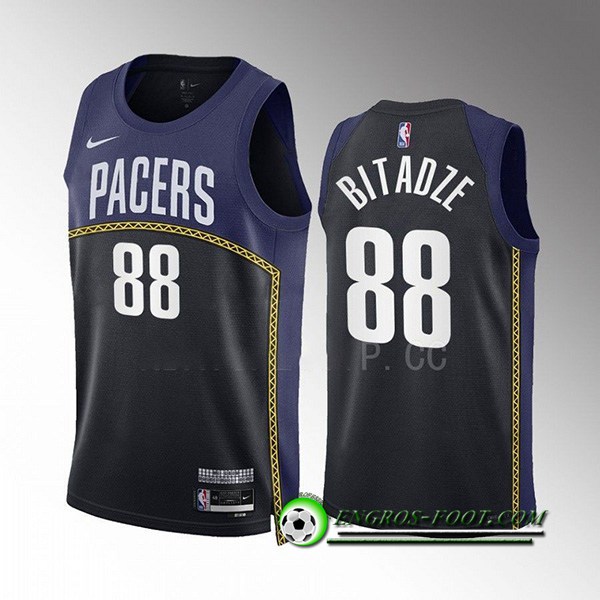 Maillot Indiana Pacers (BITADZE #88) 2022/23 Noir/Bleu