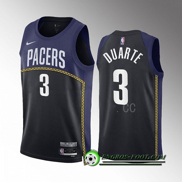 Maillot Indiana Pacers (DUARTE #3) 2022/23 Noir/Bleu