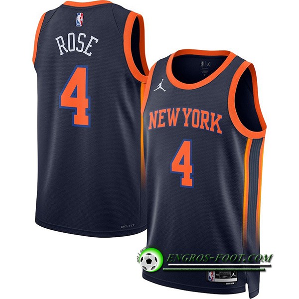 Maillot New York Knicks (ROSE #4) 2022/23 Noir