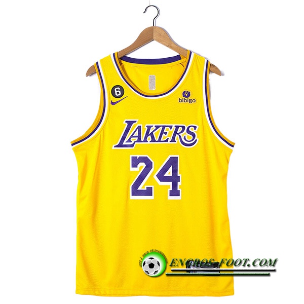 Maillot Los Angeles Lakers (BRYANT #24) 2022/23 Jaune