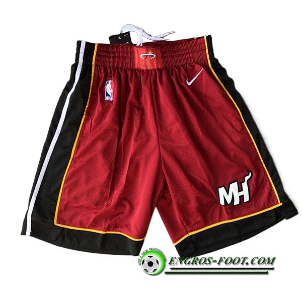 Shorts NBA Miami Heat Rouge