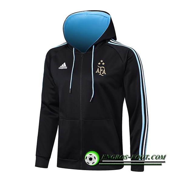 Veste A Capuche Argentin 3 Stars Noir 2022/2023