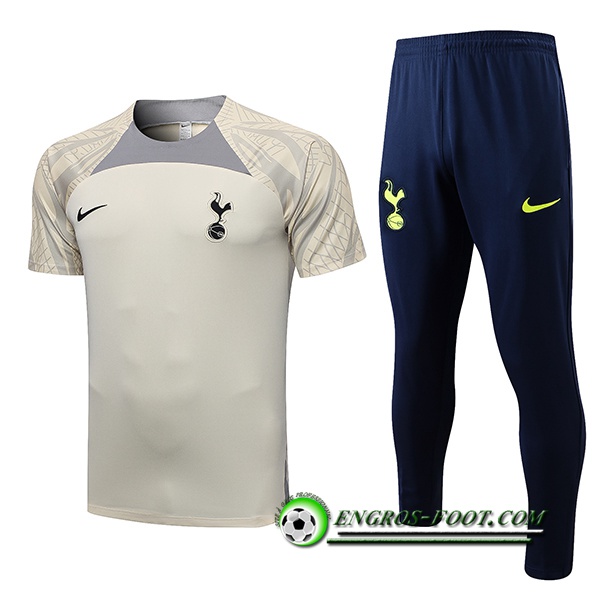 Ensemble Training T-Shirts + Pantalon Tottenham Hotspurs Jaune 2022/2023