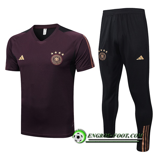 Ensemble Training T-Shirts + Pantalon Allemagne Brune 2022/2023